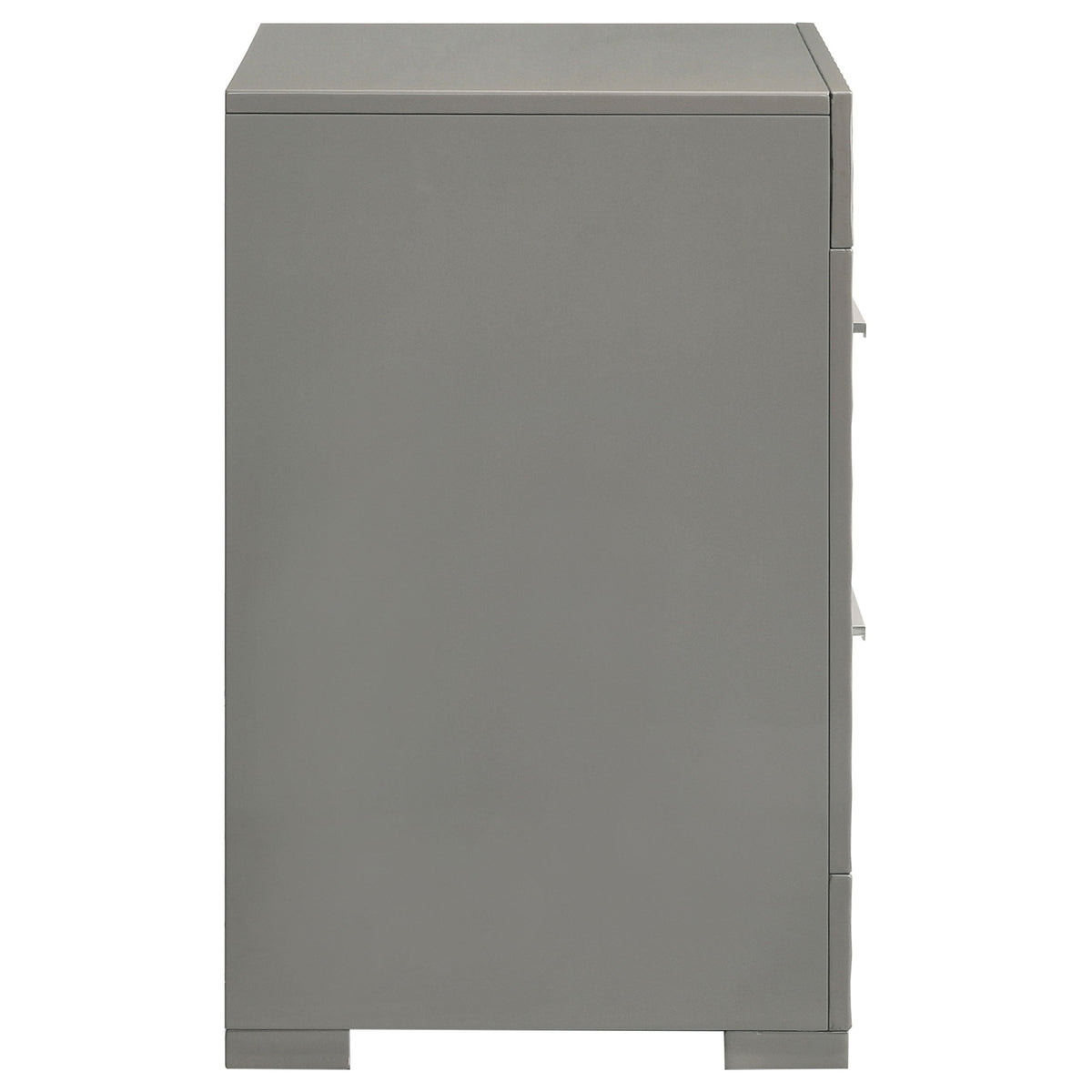 Ives 2-drawer Nightstand Bedside Table High Gloss