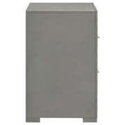 Ives 2-drawer Nightstand Bedside Table High Gloss