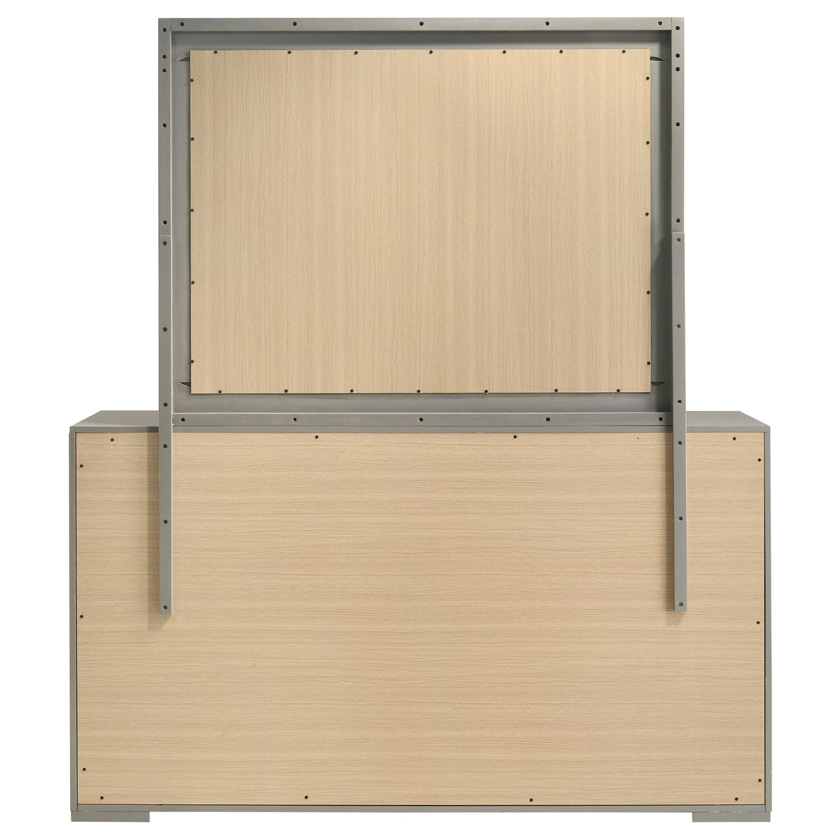 Ives 6-drawer Dresser and Mirror High Gloss