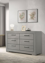 Ives 6-drawer Dresser Cabinet High Gloss