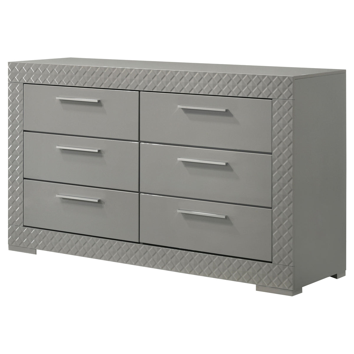 Ives 6-drawer Dresser Cabinet High Gloss