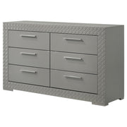 Ives 6-drawer Dresser Cabinet High Gloss
