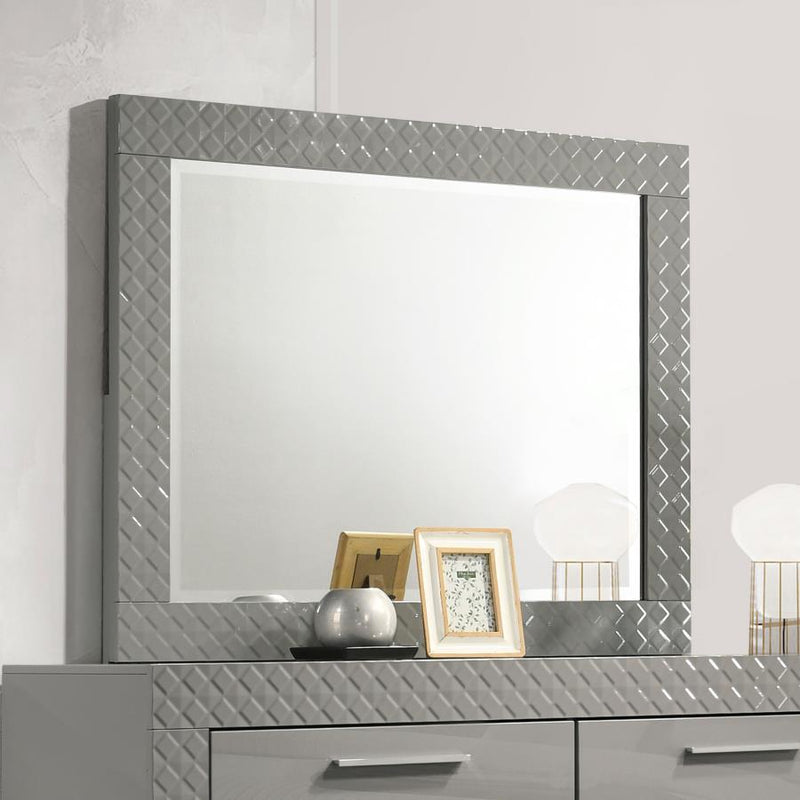 Ives Dresser Mirror High Gloss Grey