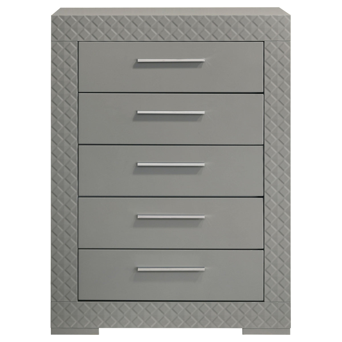 Ives 5-drawer Bedroom Chest of Drawers High Gloss