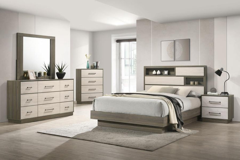 Fenwick Bedroom Set Grey Oak Eastern King 5-piece