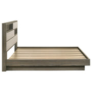 Fenwick Bed Bookcase Headboard Grey Oak