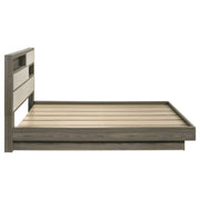 Fenwick Bed Bookcase Headboard Grey Oak