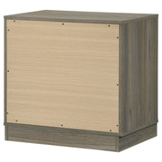 Fenwick 2-drawer Nightstand Bedside Table Grey Oak