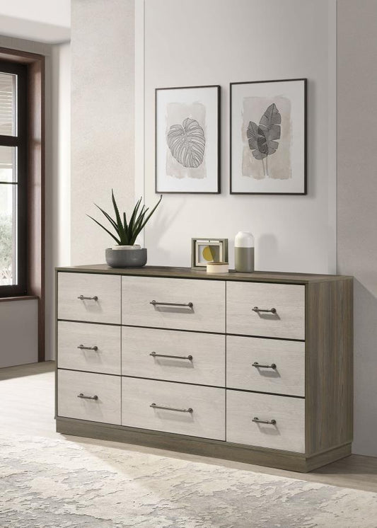 Fenwick 9-drawer Dresser Grey Oak Default Title