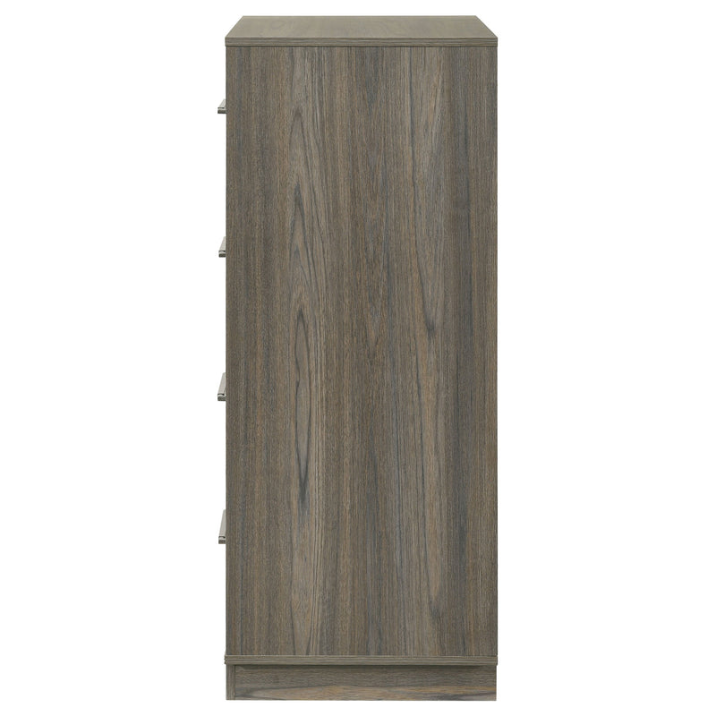 Fenwick 4-drawer Chest of Drawers Grey Oak
