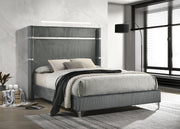 Lucia 61-inch Upholstered Wingback Bed