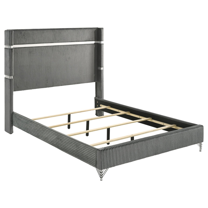 Lucia 61-inch Upholstered Wingback Bed