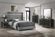 Lucia 61-inch Upholstered Wingback Bed