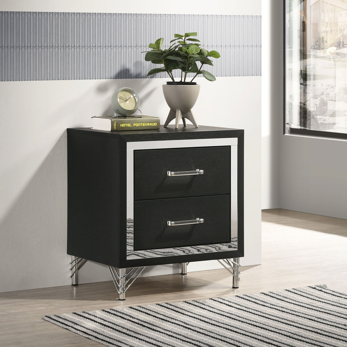 Lucia 2-drawer Nightstand Bedside Table