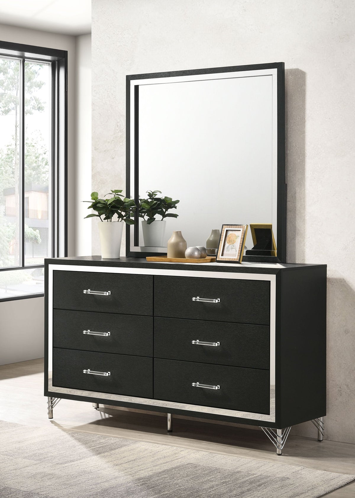 Lucia 6-drawer Dresser and Mirror