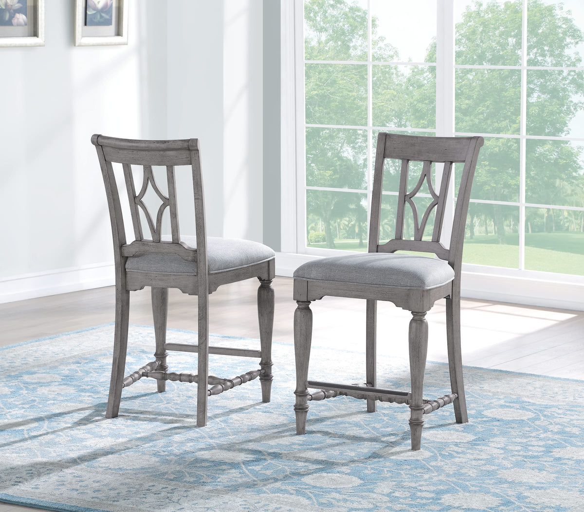 Flexsteel Plymouth Pair of Armless Dining Chairs