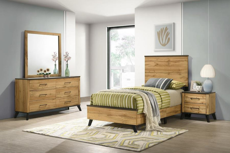 Kaywood Bedroom Set Natural Pine Twin 4-piece