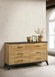 Kaywood 6-drawer Dresser Cabinet Natural Pine Default Title