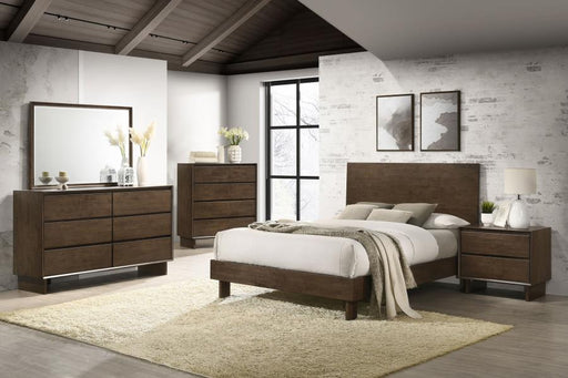Glenwood Bedroom Set Warm Brown Eastern King 5-piece