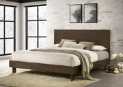 Glenwood 48-inch Platform Panel Bed Warm Brown Eastern King