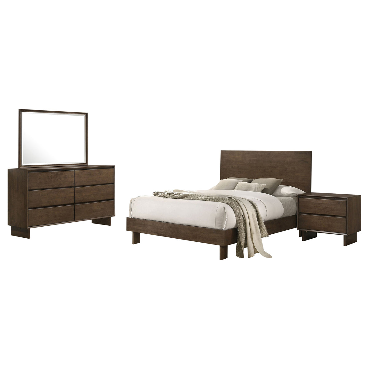 Glenwood Bedroom Set Warm Brown