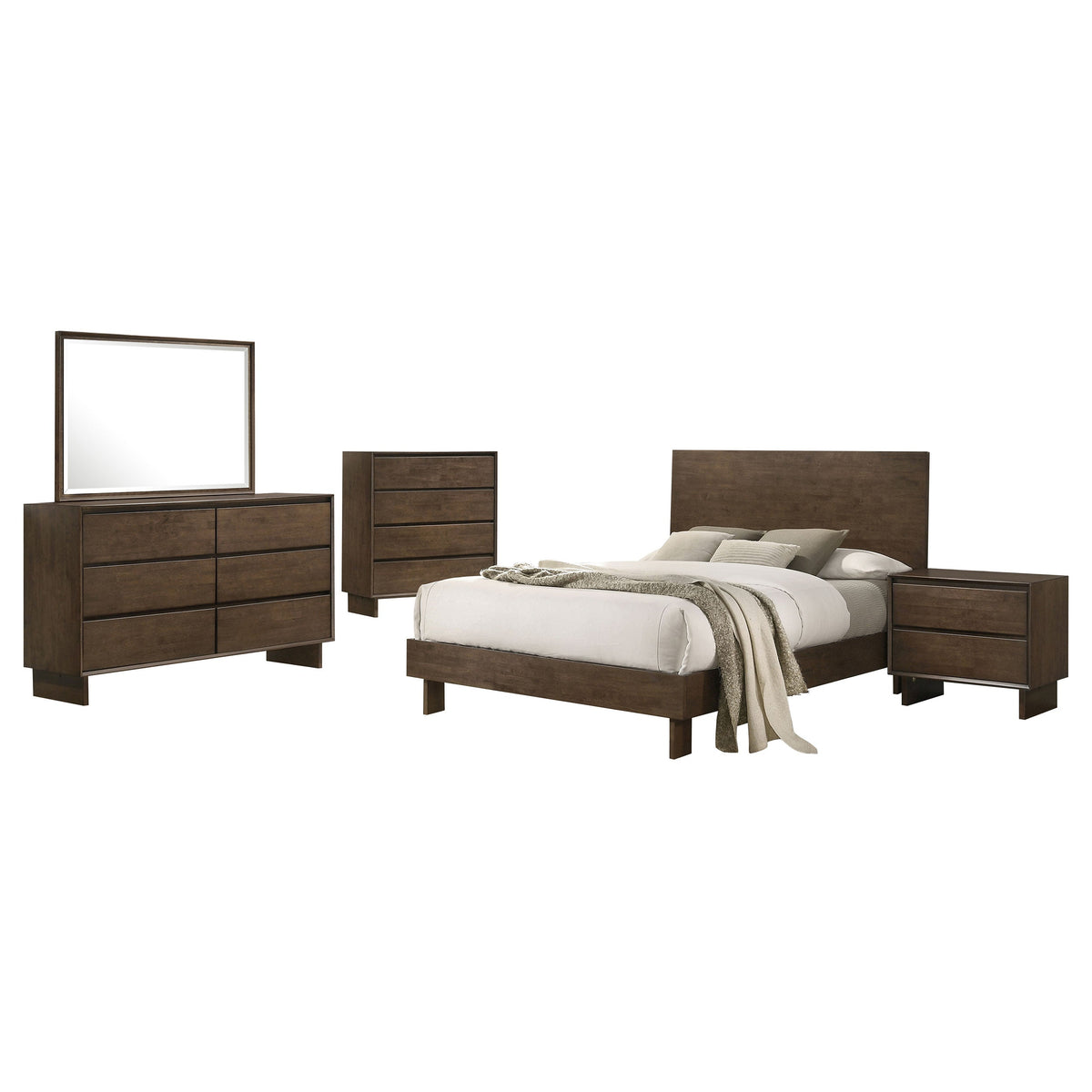 Glenwood Bedroom Set Warm Brown