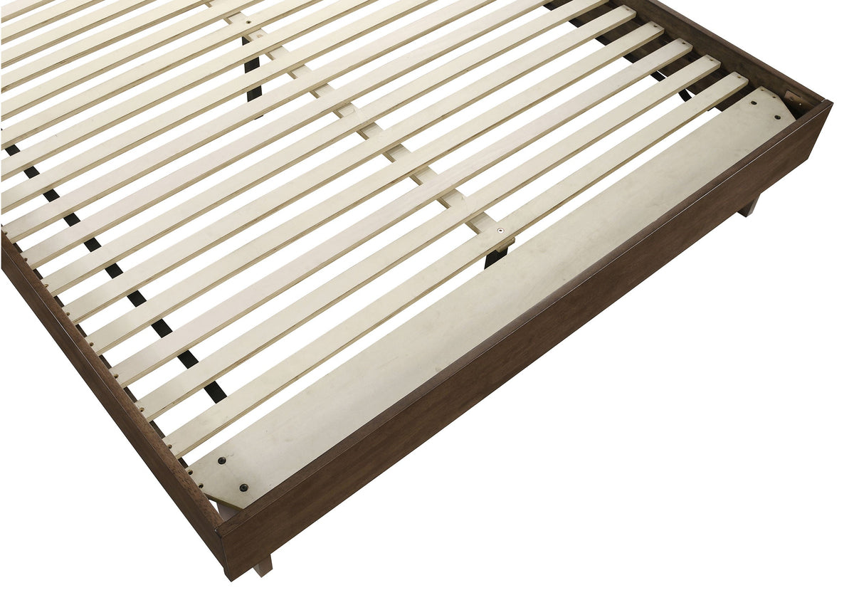 Glenwood 48-inch Platform Panel Bed Warm Brown