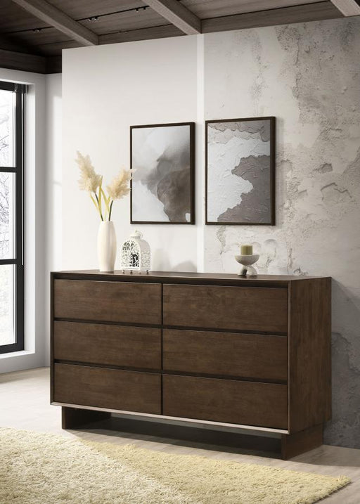 Glenwood 6-drawer Dresser Cabinet Warm Brown Default Title