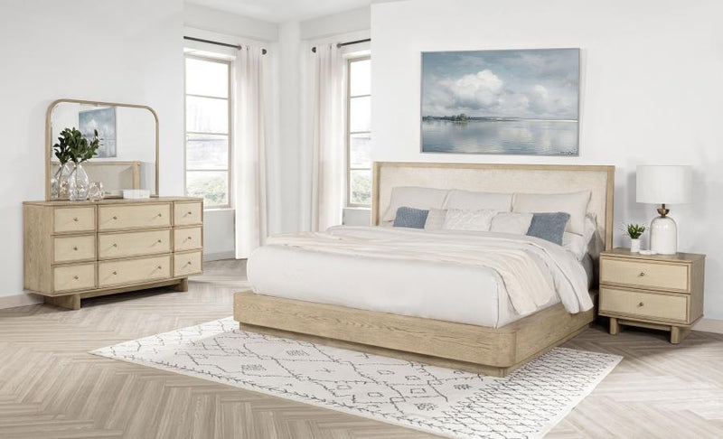 Kailani Bedroom Set Beige Oak California King 4-piece