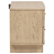 Kailani 2-drawer Nightstand Bedside Table Beige Oak