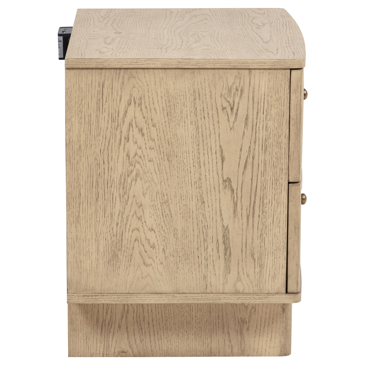 Kailani 2-drawer Nightstand Bedside Table Beige Oak