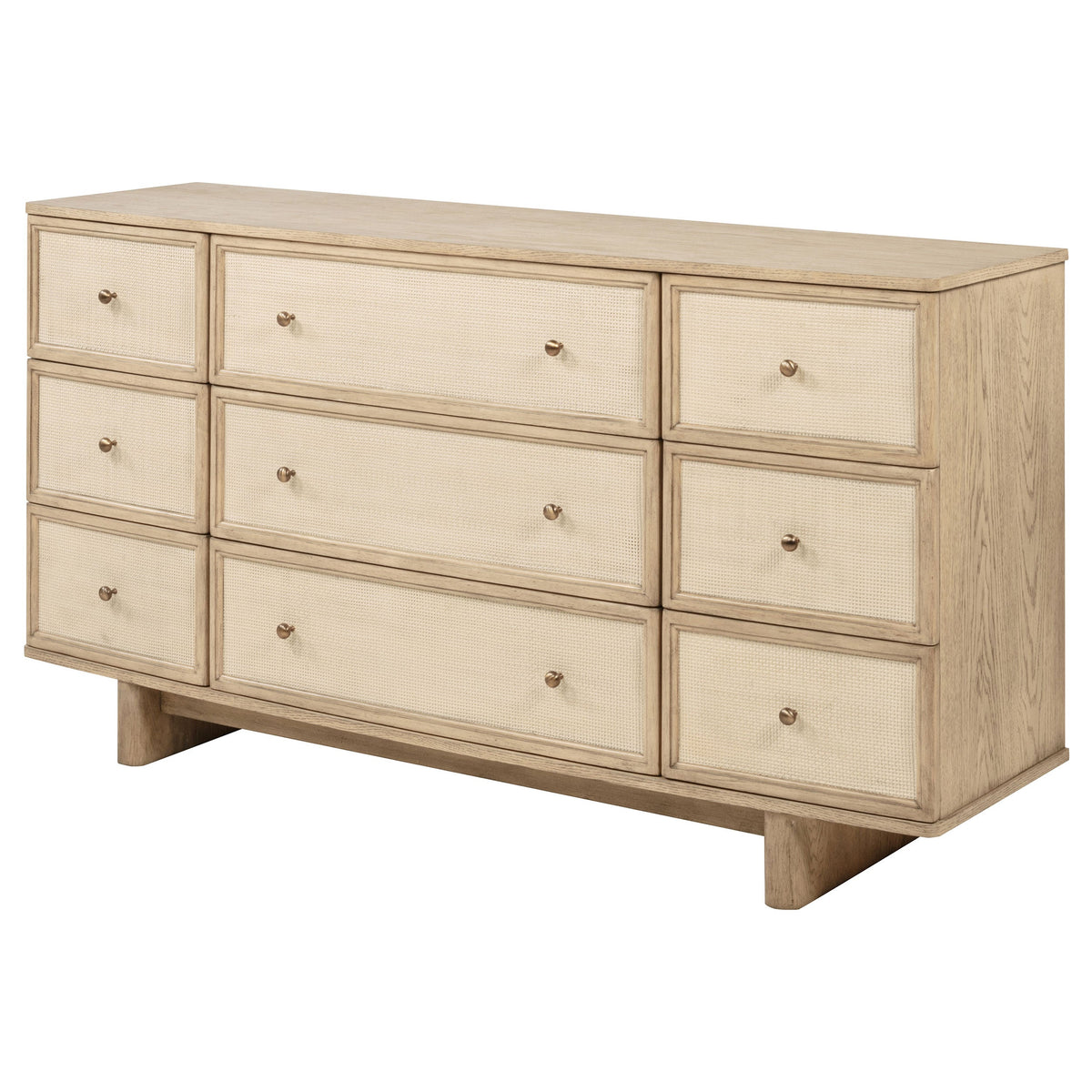 Kailani 9-drawer Dresser Cabinet Beige Oak