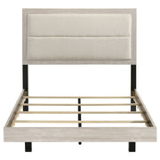 Trenton 54-inch Wood Panel Bed Rustic Cream