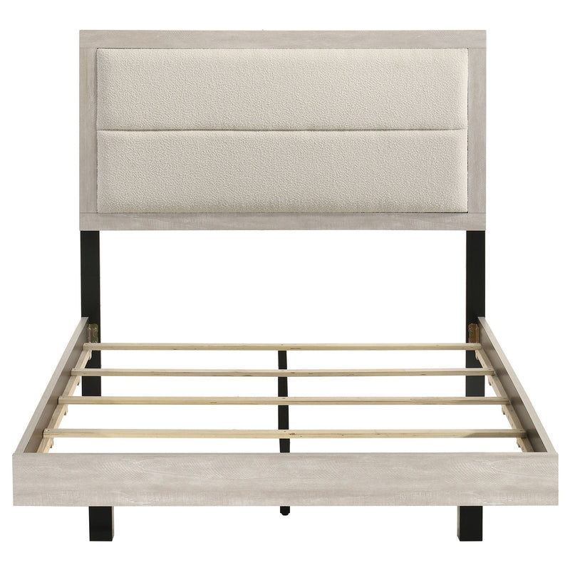 Trenton 54-inch Wood Panel Bed Rustic Cream