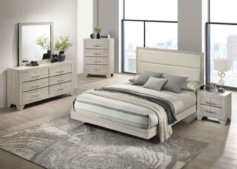 Trenton Bedroom Set Rustic Cream Eastern King 5-piece