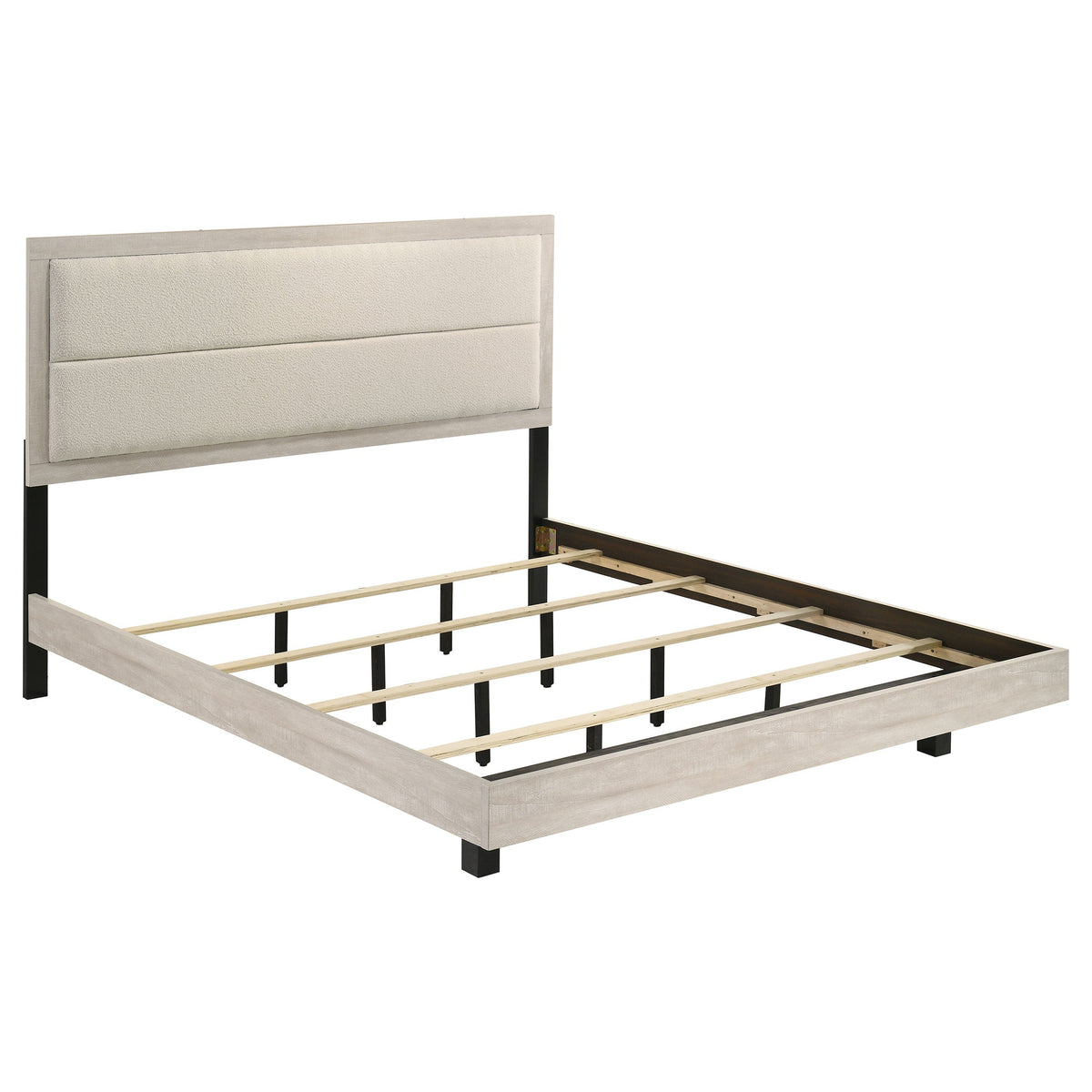 Trenton 54-inch Wood Panel Bed Rustic Cream