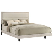 Trenton 54-inch Wood Panel Bed Rustic Cream