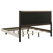 Trenton 54-inch Wood Panel Bed Rustic Cream