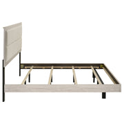 Trenton 54-inch Wood Panel Bed Rustic Cream