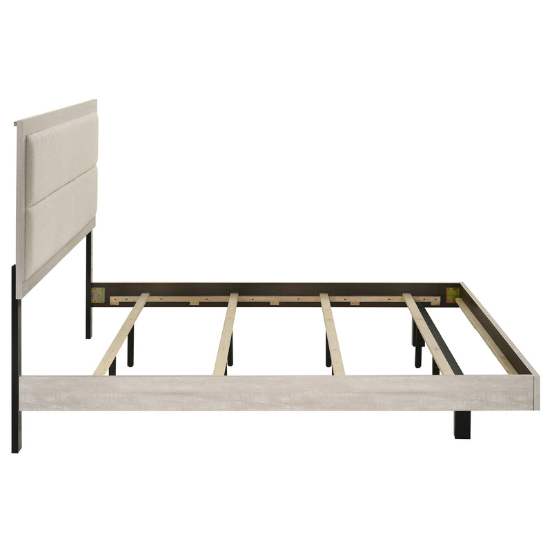Trenton 54-inch Wood Panel Bed Rustic Cream