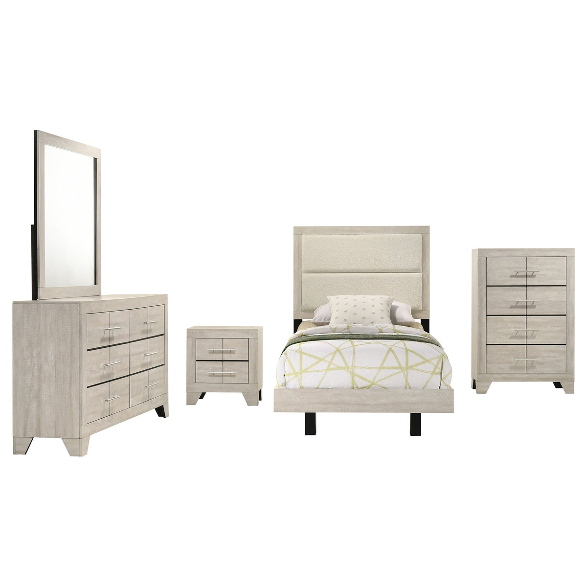 Trenton Bedroom Set Rustic Cream