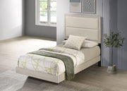 Trenton 54-inch Wood Panel Bed Rustic Cream