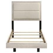 Trenton 54-inch Wood Panel Bed Rustic Cream