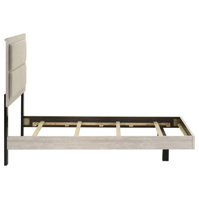 Trenton 54-inch Wood Panel Bed Rustic Cream