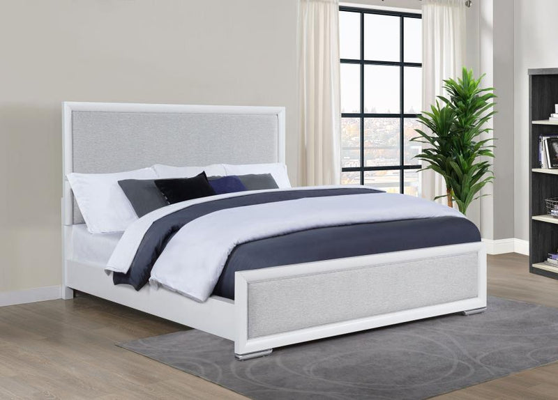 Gracemont 57-inch Panel Bed Grey and Eastern King