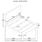 Gracemont 57-inch Panel Bed Grey and