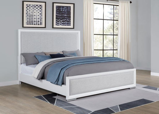 Gracemont 57-inch Panel Bed Grey and California King