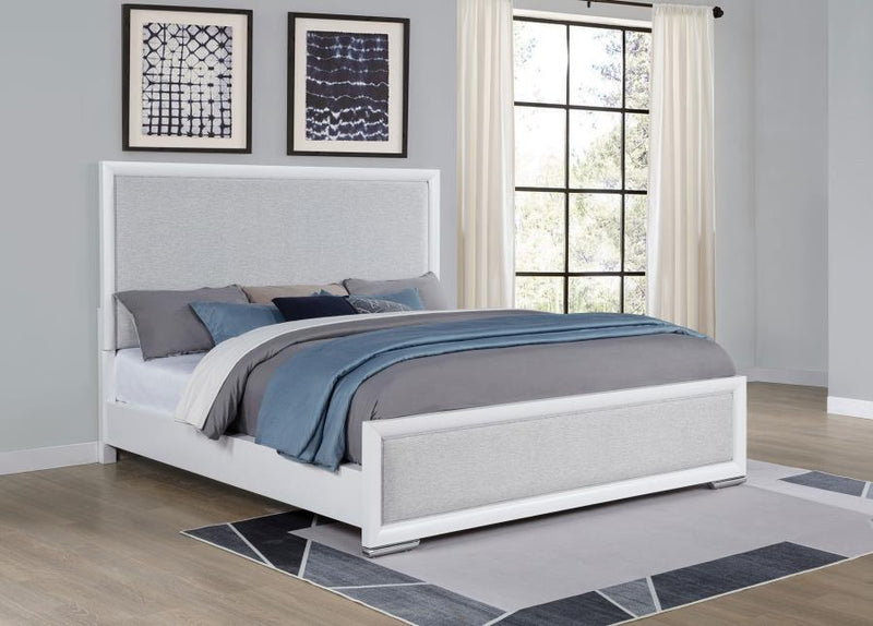 Gracemont 57-inch Panel Bed Grey and California King