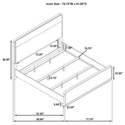 Ladera 56-inch Panel Bed Light Elm