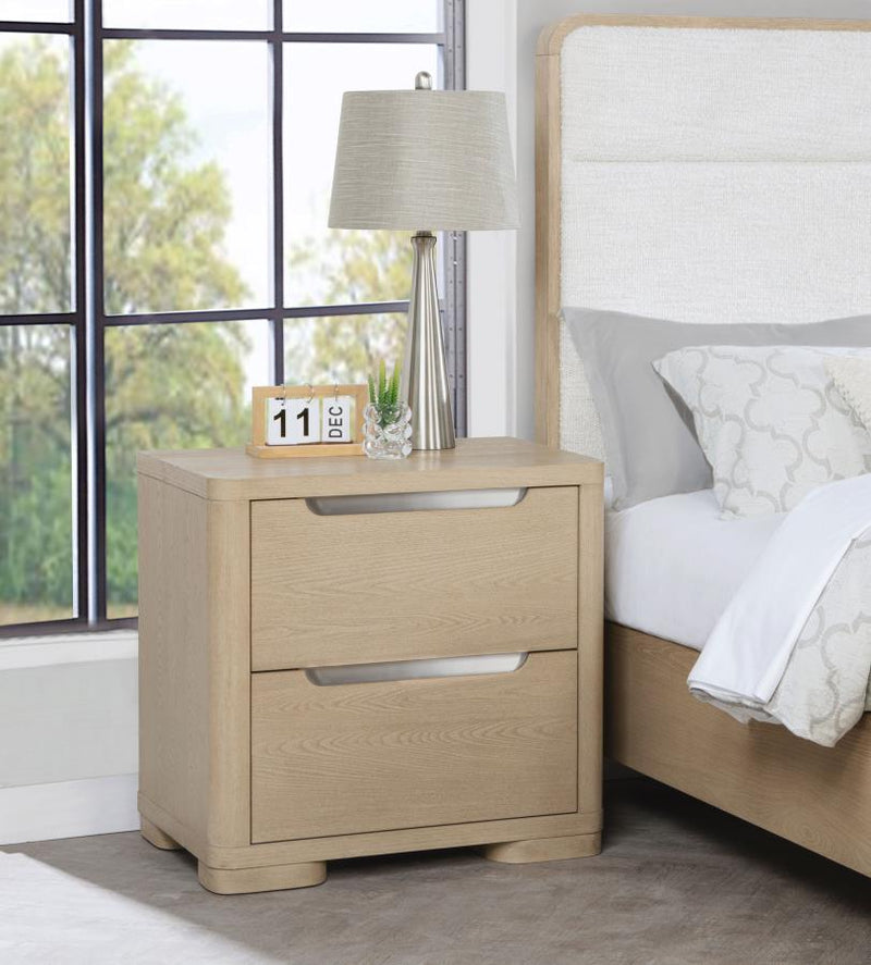 Ladera 2-drawer Nightstand Bedside Table Light Elm Default Title